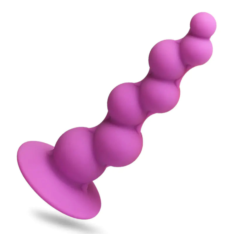Silicone G-Spot Butt Plug with Suction for Stimulation