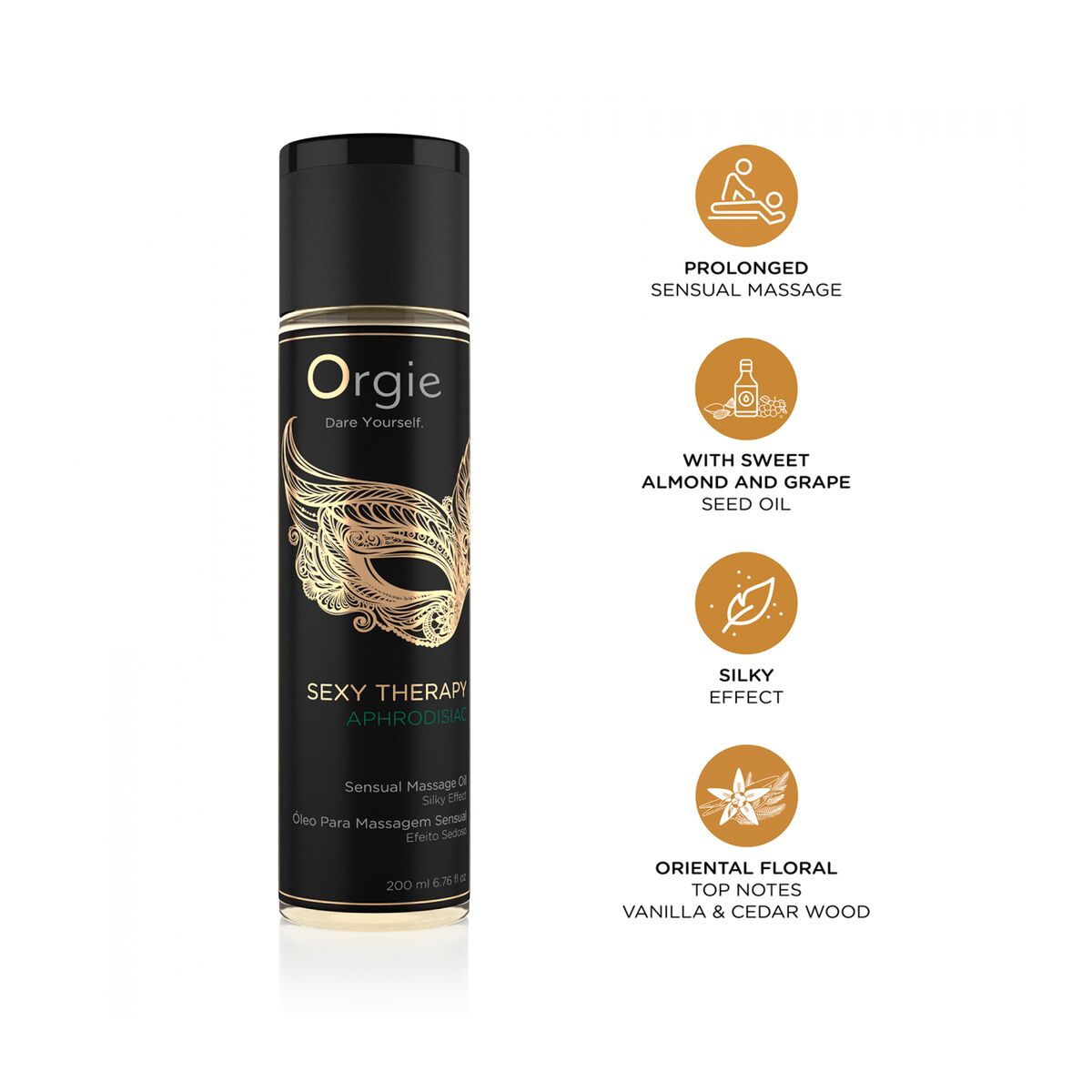 Erotic Massage Oil Orgie SEXY THERAPY APHRODISIAC 200 ml-2