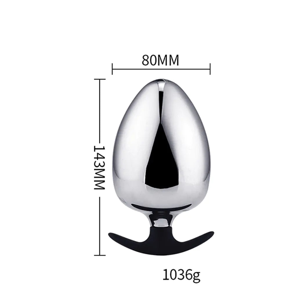 Large Metal Butt Plug for Adult Pleasure and Expansion