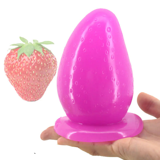 Mini Strawberry Texture Adult Toy and Butt Plug