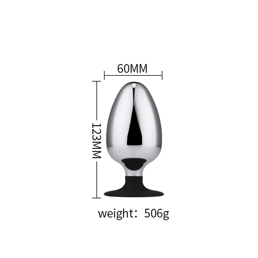 Large Metal Butt Plug for Adult Pleasure and Expansion