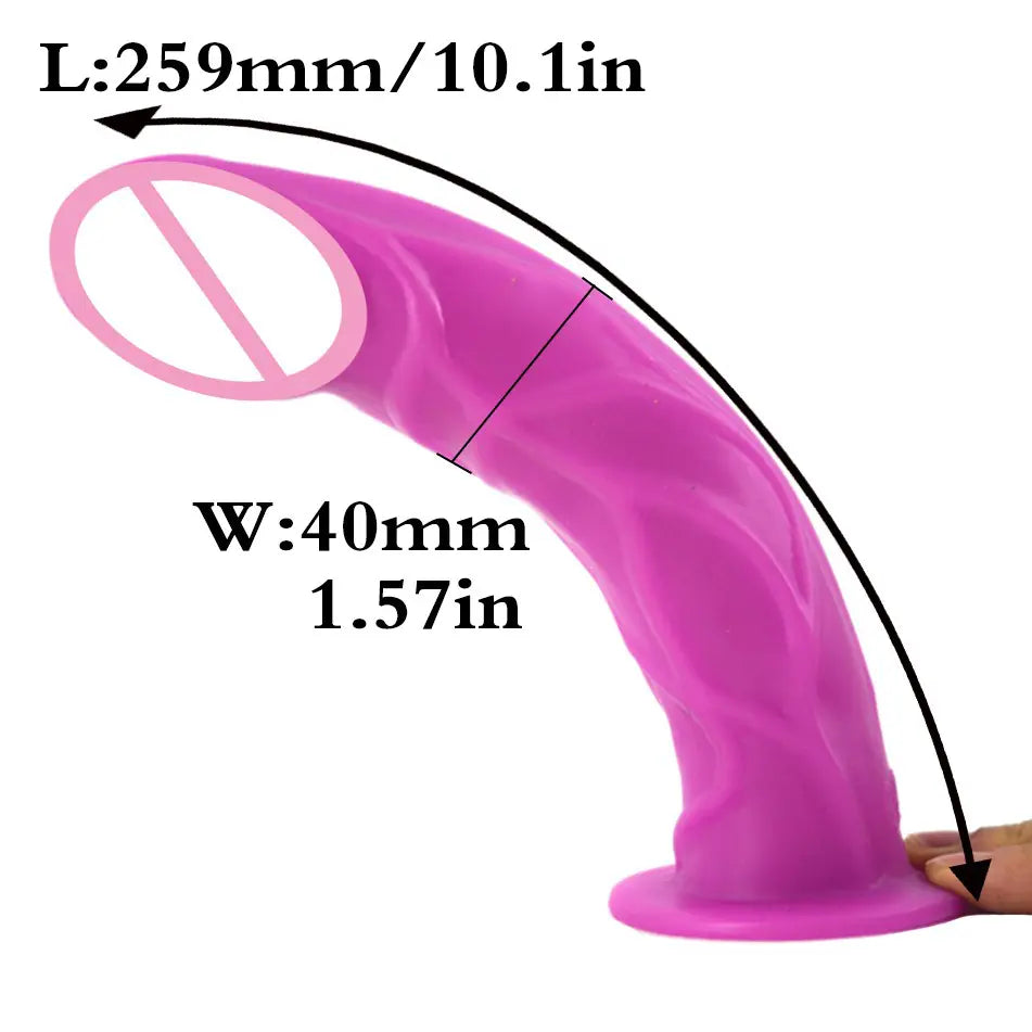 CHGD Horn-Shaped Realistic Adult Anal Plug and Dildo