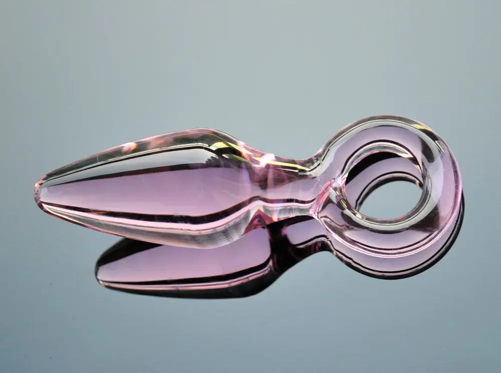 38mm Pink Phallus Glass Anal Dildo, Adult Toy
