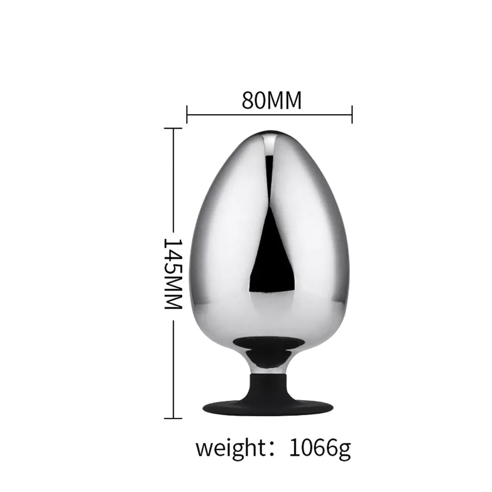 Large Metal Butt Plug for Adult Pleasure and Expansion