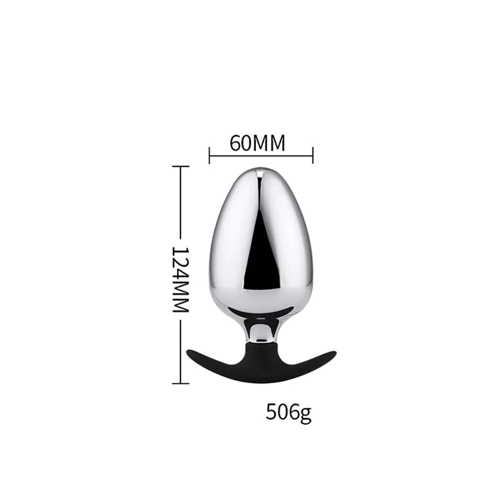 Large Metal Butt Plug for Adult Pleasure and Expansion