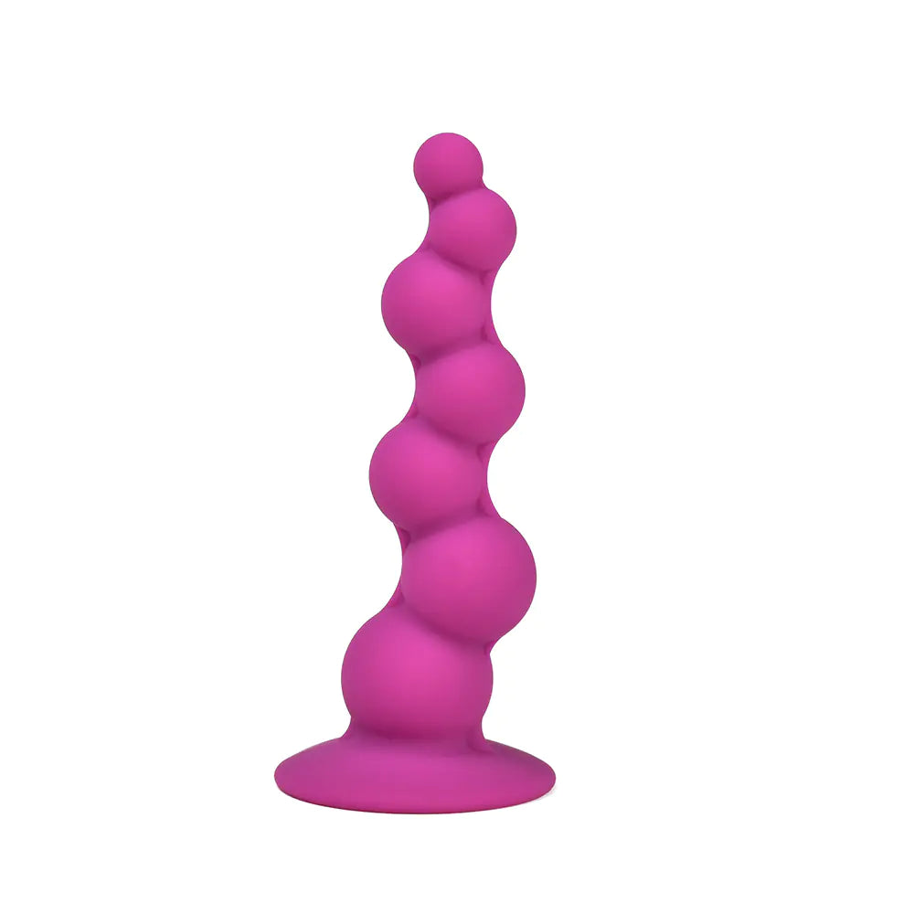 Silicone G-Spot Butt Plug with Suction for Stimulation